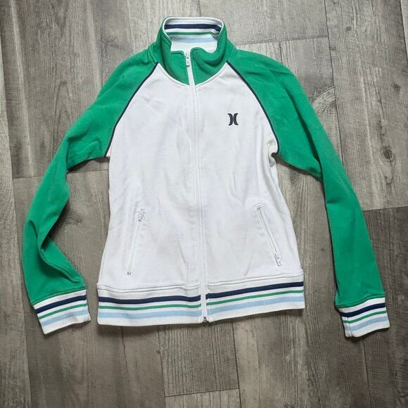 Hurley Women’s Logo Zip Up Jacket size medium - Picture 2 of 3